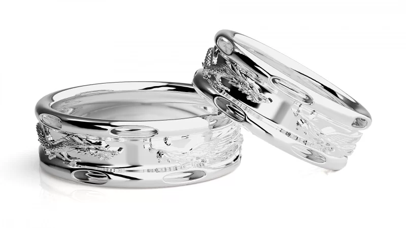 Verighete Couple Outstanding Details Aur 18k - Singapore