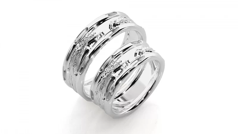 Verighete Couple Outstanding Details Aur 18k - Singapore