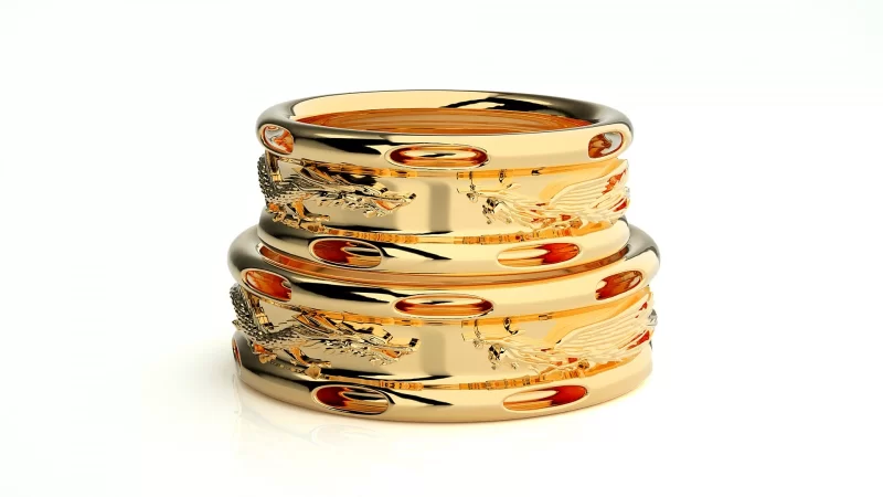 Verighete Couple Outstanding Details Aur 18k - Singapore