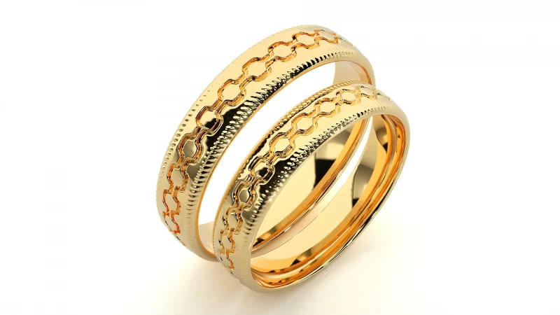 Verighete Cuplu Enchanting Shapes Aur 18k - Verona