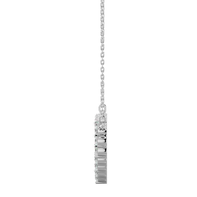 Pandantiv Aur 18k Subtle Heart Design Real Diamonds - Cleopatra