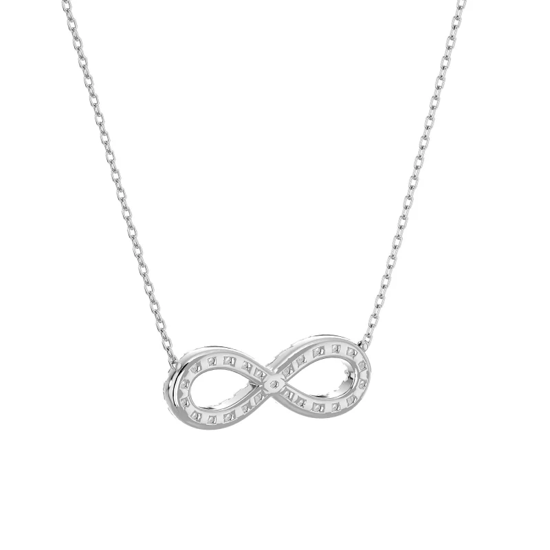 Pandantiv Aur 18k Elegant Infinity-shaped Real Diamonds - Fiona