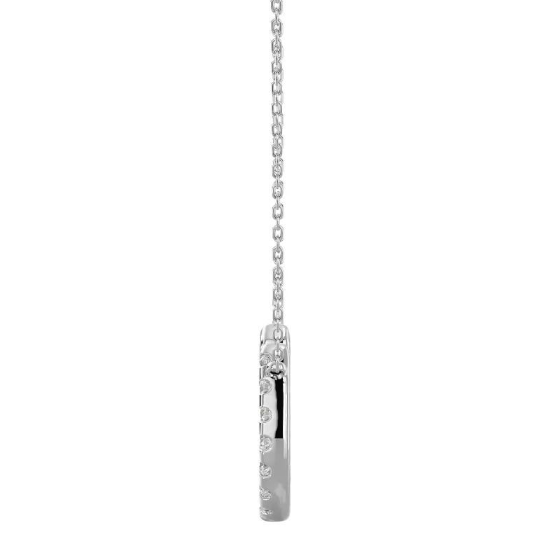 Pandantiv Aur 18k Sparkling Horseshoe-shaped Pure Diamonds - Fortuna
