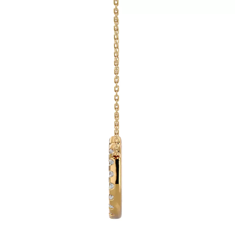 Pandantiv Aur 18k Sparkling Horseshoe-shaped Pure Diamonds - Fortuna