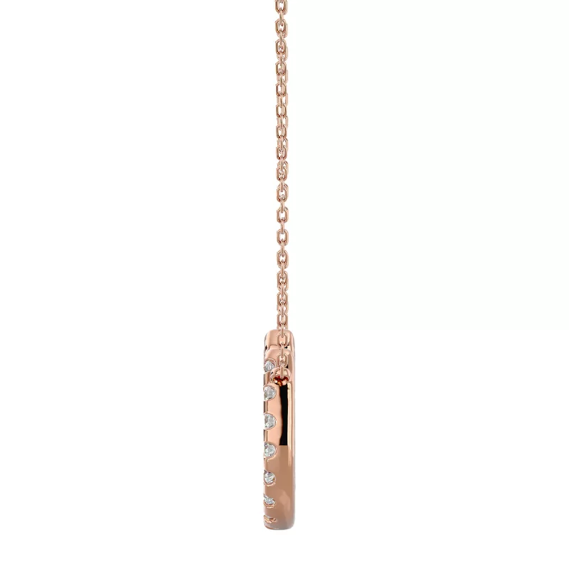 Pandantiv Aur 18k Sparkling Horseshoe-shaped Pure Diamonds - Fortuna