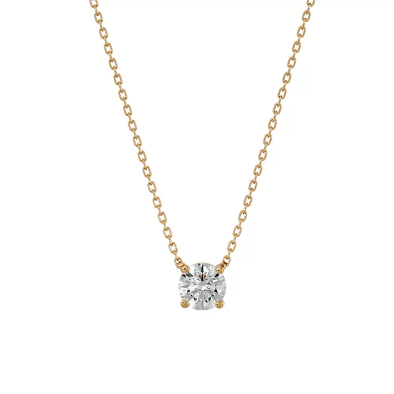 Pandantiv Aur 18k Elegant Solitaire Genuine Diamonds - Beatrice