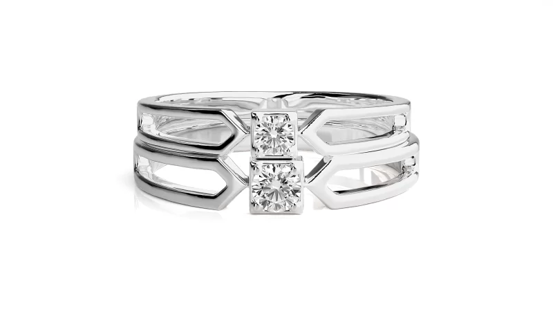 Verighete Couple Distinguished Aur 18k Diamante Naturale - Moscow