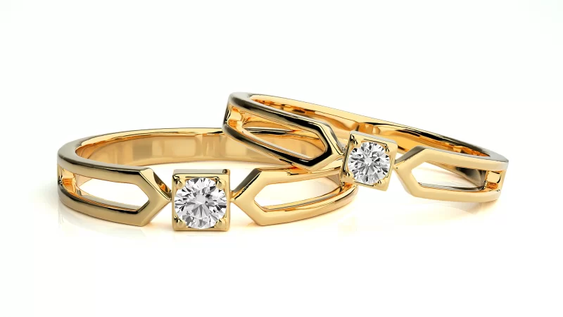Verighete Couple Distinguished Aur 18k Diamante Naturale - Moscow
