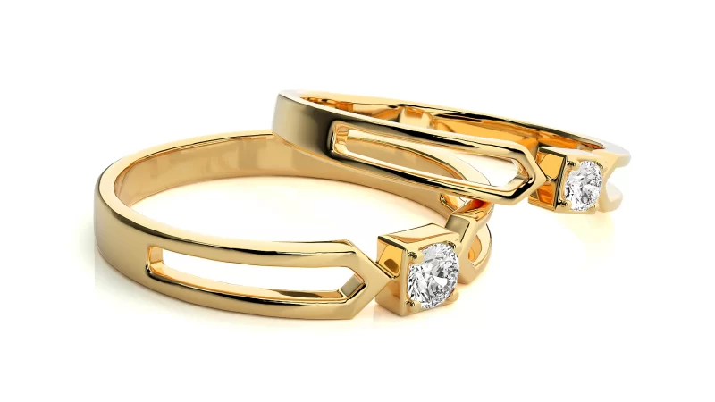 Verighete Couple Distinguished Aur 18k Diamante Naturale - Moscow