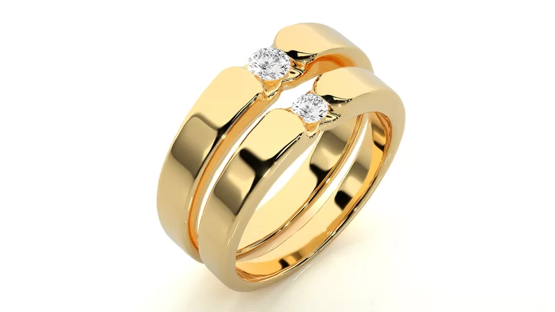 Verighete Couple Sumptuous Aur 18k Genuine Diamonds - Delhi