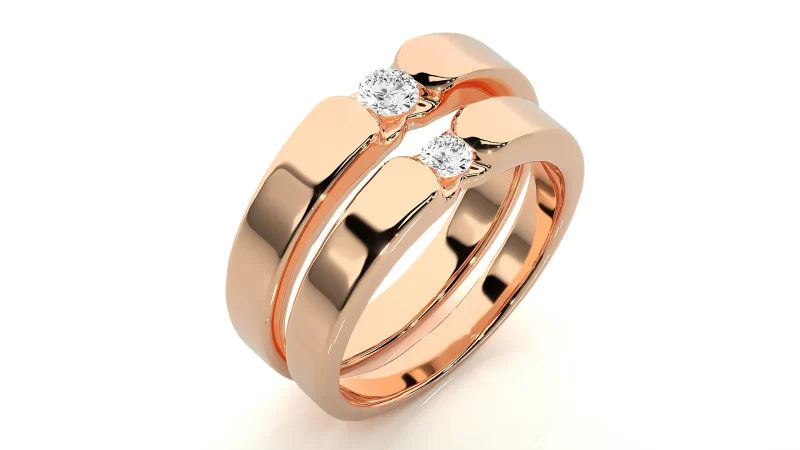 Verighete Couple Sumptuous Aur 18k Genuine Diamonds - Delhi