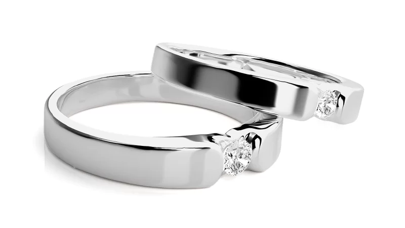 Verighete Couple Sumptuous Aur 18k Genuine Diamonds - Delhi