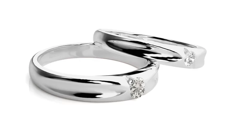 Verighete Harmonious Fine Aur 18k Real Diamonds - Damascus