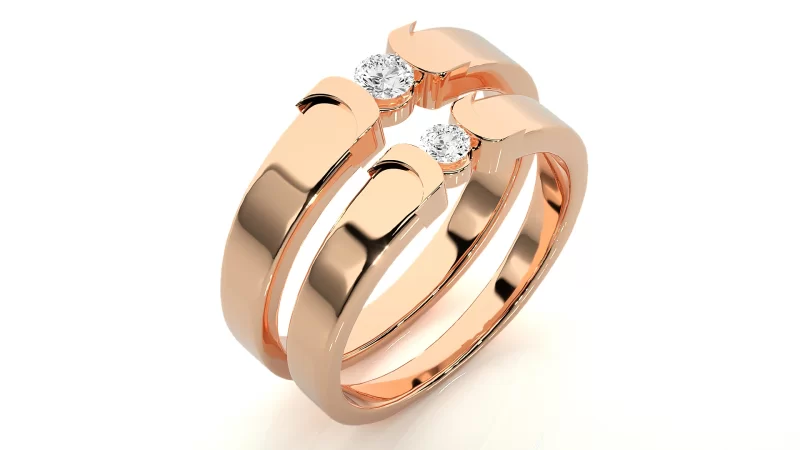 Verighete Couple Refined Design Aur 18k Real Diamonds - Colorado