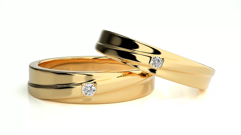 Verighete Couple Sophisticated Aur 18k Pure Diamonds - Jakarta