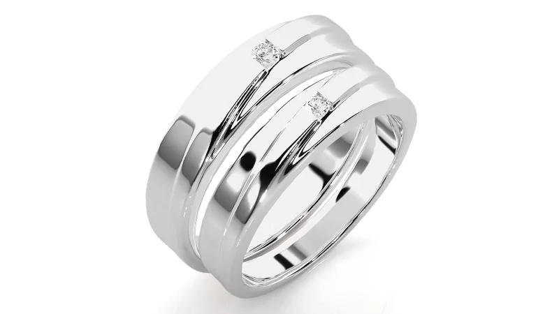 Verighete Couple Sophisticated Aur 18k Pure Diamonds - Jakarta