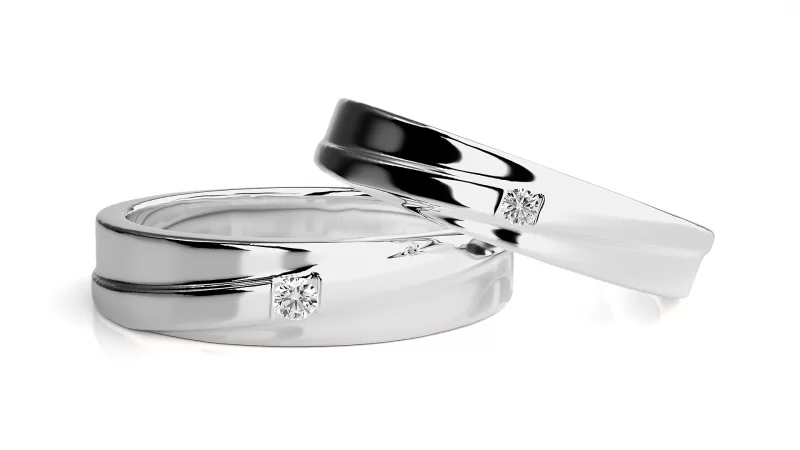 Verighete Couple Sophisticated Aur 18k Pure Diamonds - Jakarta