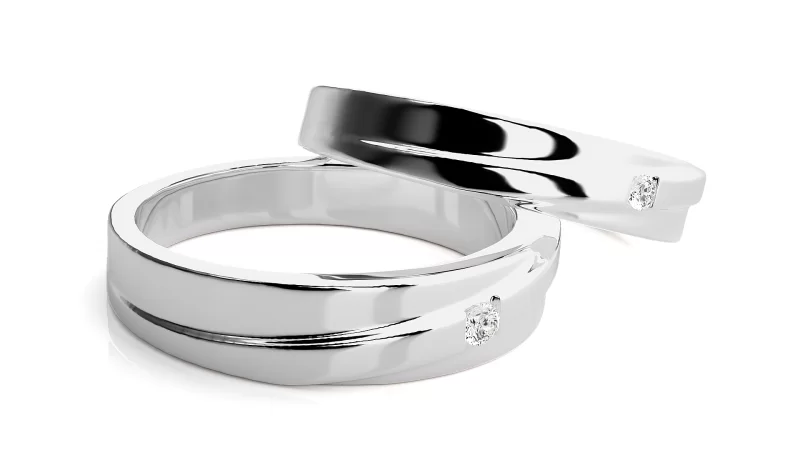 Verighete Couple Sophisticated Aur 18k Pure Diamonds - Jakarta