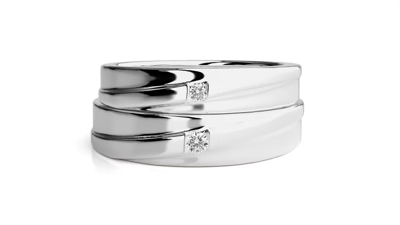 Verighete Couple Sophisticated Aur 18k Pure Diamonds - Jakarta