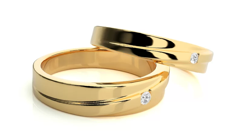 Verighete Couple Sophisticated Aur 18k Pure Diamonds - Jakarta