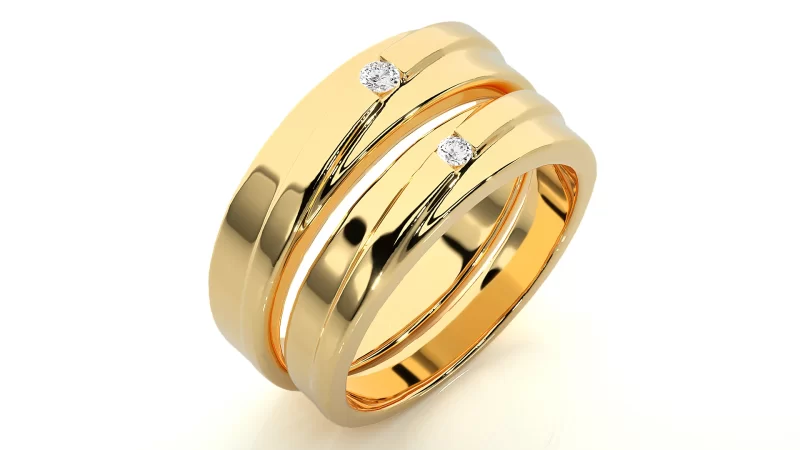 Verighete Couple Sophisticated Aur 18k Pure Diamonds - Jakarta