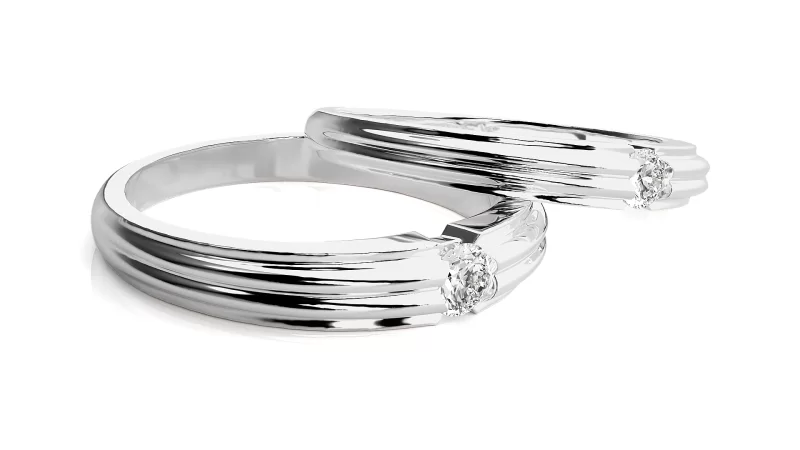 Verighete Couple Splendid Aur 18k Genuine Diamonds - Rimini