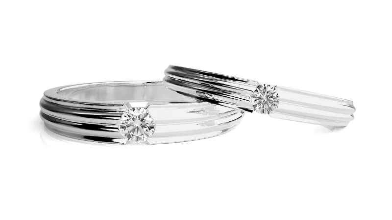 Verighete Couple Splendid Aur 18k Genuine Diamonds - Rimini