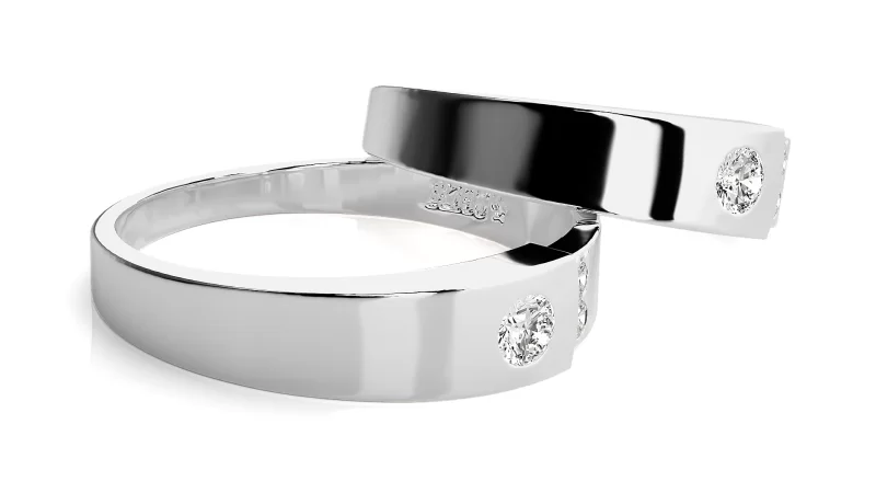 Verighete Cuplu Marvelous Aur 18k Genuine Diamonds - Kansas