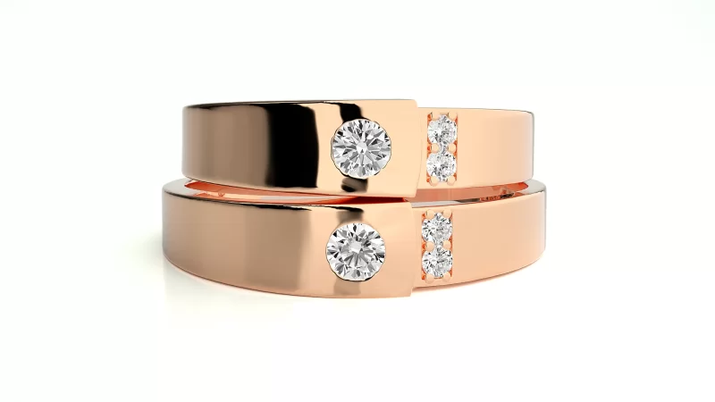 Verighete Cuplu Marvelous Aur 18k Genuine Diamonds - Kansas