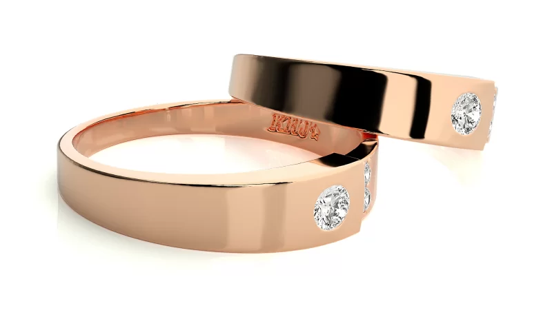 Verighete Cuplu Marvelous Aur 18k Genuine Diamonds - Kansas
