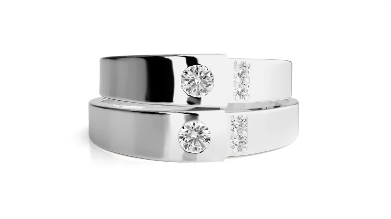Verighete Cuplu Marvelous Aur 18k Genuine Diamonds - Kansas