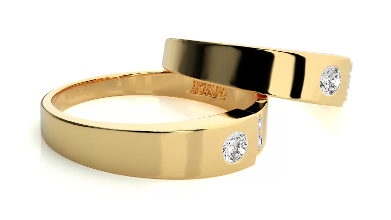 Verighete Cuplu Marvelous Aur 18k Genuine Diamonds - Kansas