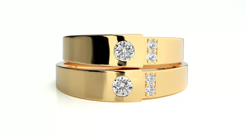 Verighete Cuplu Marvelous Aur 18k Genuine Diamonds - Kansas