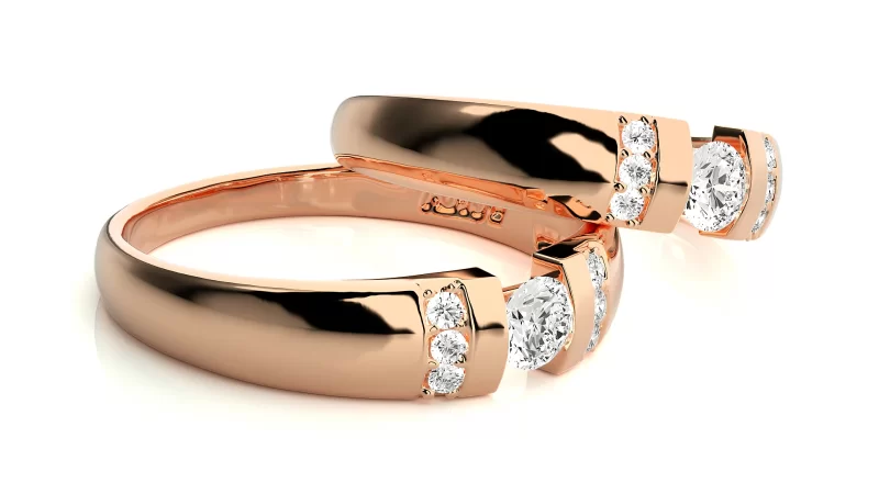 Verighete Cuplu Outstanding Aur 18k Diamante Naturale - Perugia