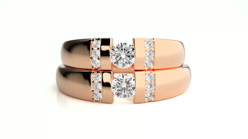 Verighete Cuplu Outstanding Aur 18k Diamante Naturale - Perugia