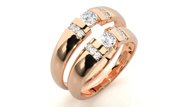Verighete Cuplu Outstanding Aur 18k Diamante Naturale - Perugia
