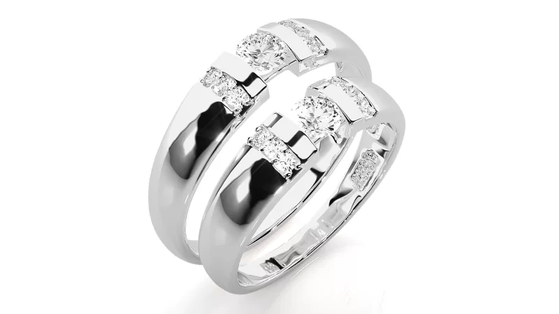 Verighete Cuplu Outstanding Aur 18k Diamante Naturale - Perugia