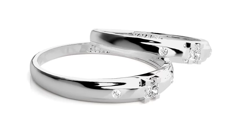 Verighete Cuplu Astonishing Aur 18k Genuine Diamonds- Firenze
