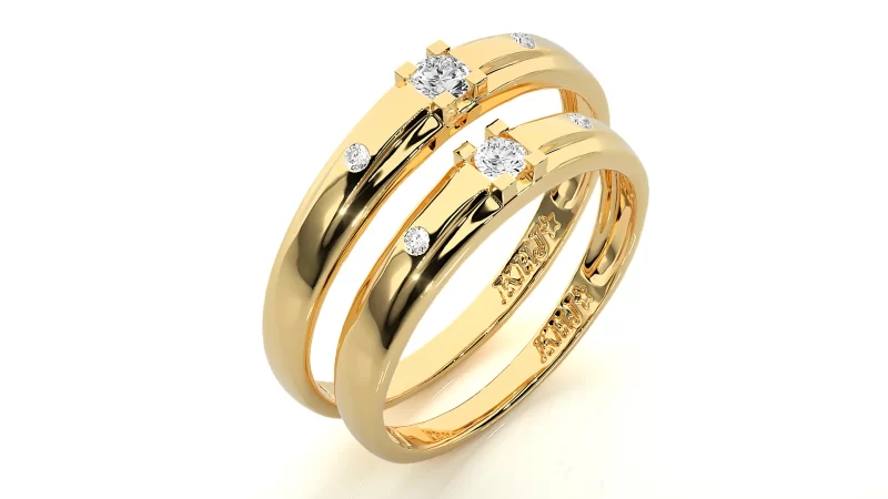 Verighete Cuplu Astonishing Aur 18k Genuine Diamonds- Firenze