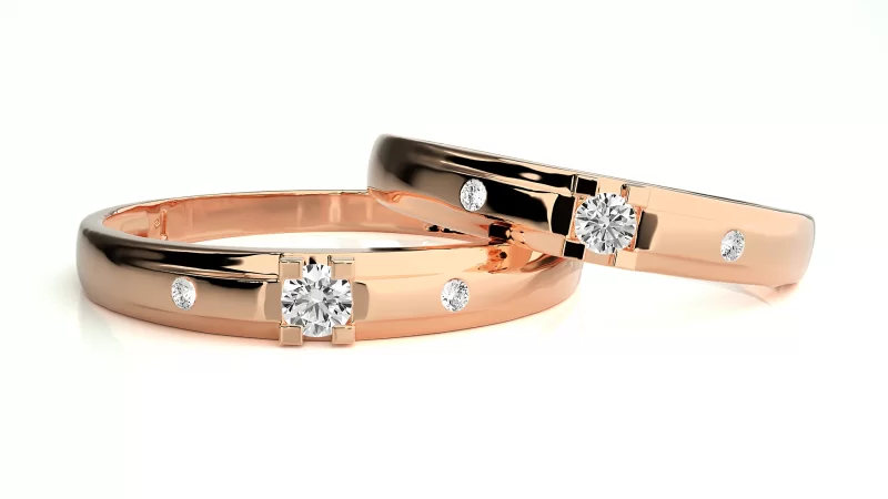 Verighete Cuplu Astonishing Aur 18k Genuine Diamonds- Firenze