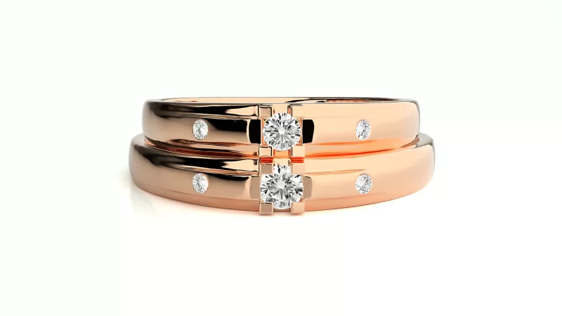 Verighete Cuplu Astonishing Aur 18k Genuine Diamonds- Firenze