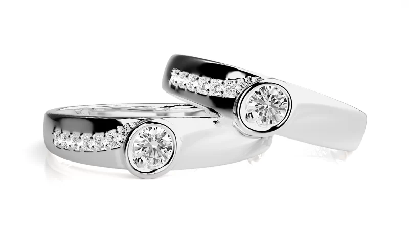 Verighete Cuplu Enchanting Design Aur 18k Pure Diamonds -  Amsterdam