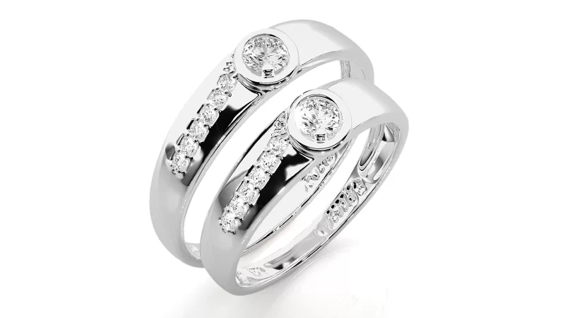 Verighete Cuplu Enchanting Design Aur 18k Pure Diamonds -  Amsterdam