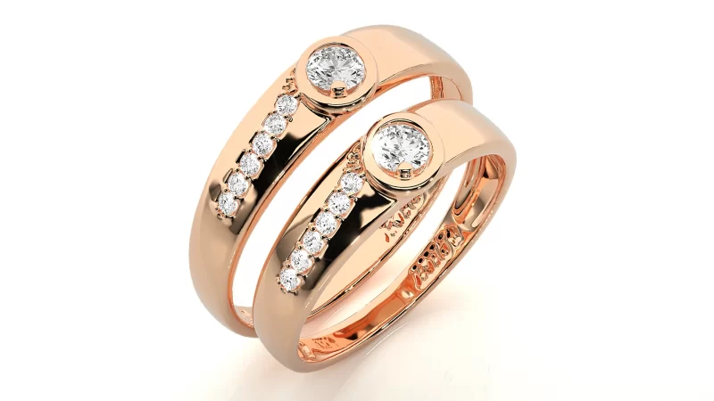 Verighete Cuplu Enchanting Design Aur 18k Pure Diamonds -  Amsterdam