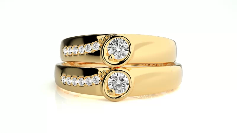 Verighete Cuplu Enchanting Design Aur 18k Pure Diamonds -  Amsterdam