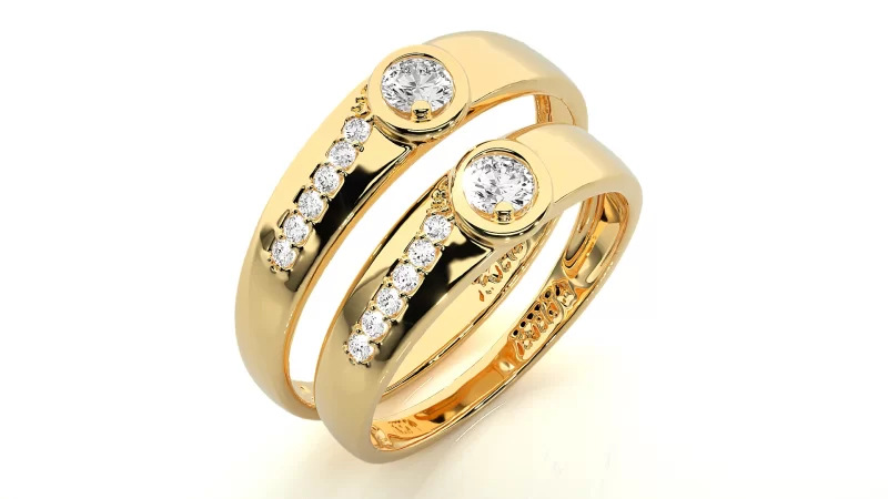 Verighete Cuplu Enchanting Design Aur 18k Pure Diamonds -  Amsterdam