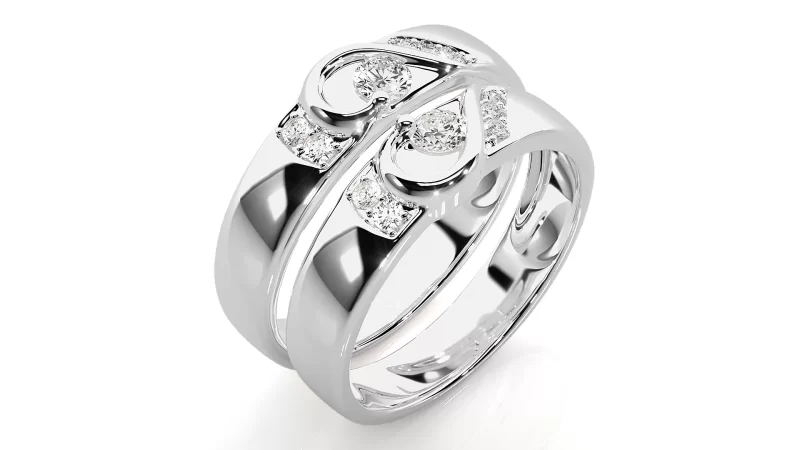 Verighete Cuplu Sophisticated Shapes Aur 18k Real Diamonds - Cologne