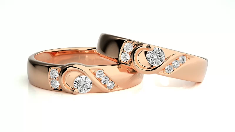 Verighete Cuplu Sophisticated Shapes Aur 18k Real Diamonds - Cologne