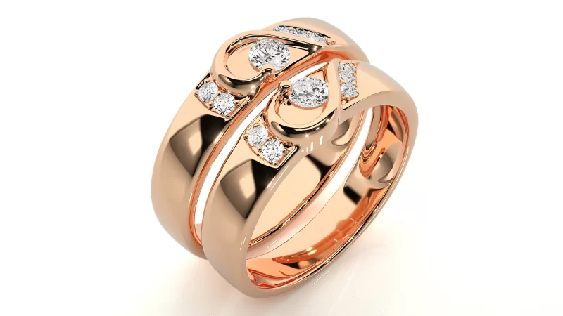 Verighete Cuplu Sophisticated Shapes Aur 18k Real Diamonds - Cologne