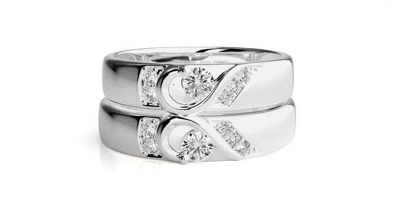 Verighete Cuplu Sophisticated Shapes Aur 18k Real Diamonds - Cologne